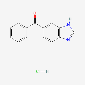 B1651069 5-benzoyl-1H-1,3-benzodiazole hydrochloride CAS No. 1221725-52-5