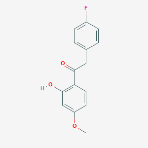 B165107 2-(4-Fluorophenyl)-1-(2-hydroxy-4-methoxyphenyl)ethanone CAS No. 128040-46-0