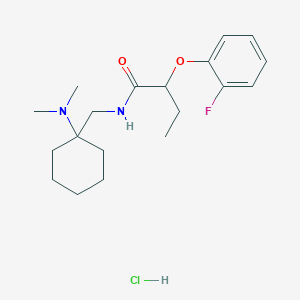 N-[[1-(dimethylamino)cyclohexyl]methyl]-2-(2-fluorophenoxy)butanamide;hydrochloride