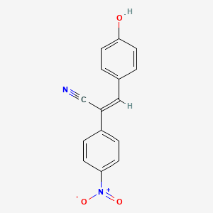 molecular formula C15H10N2O3 B1651094 2-(4-(Hydroxy(oxido)amino)phenyl)-3-(4-hydroxyphenyl)acrylonitrile CAS No. 1226-74-0