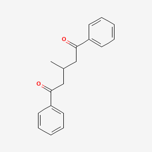 molecular formula C18H18O2 B1651095 1,5-Pentanedione, 3-methyl-1,5-diphenyl- CAS No. 1226-91-1