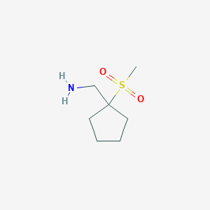 molecular formula C7H15NO2S B1651139 (1-Methanesulfonylcyclopentyl)methanamine CAS No. 1235441-28-7