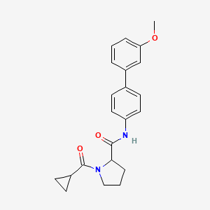 molecular formula C22H24N2O3 B1651146 1-(cyclopropylcarbonyl)-N-(3'-methoxy-4-biphenylyl)prolinamide CAS No. 1236258-14-2