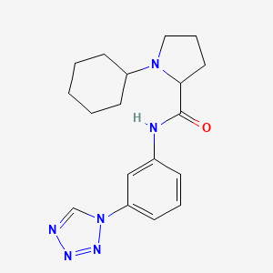 1-cyclohexyl-N-[3-(1H-tetrazol-1-yl)phenyl]prolinamide
