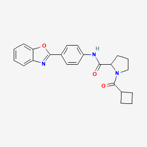 N-[4-(1,3-benzoxazol-2-yl)phenyl]-1-(cyclobutylcarbonyl)prolinamide
