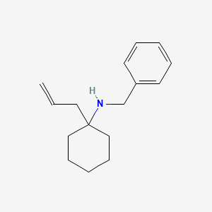 molecular formula C16H23N B1651160 Benzenemethanamine, N-[1-(2-propenyl)cyclohexyl]- CAS No. 123638-31-3