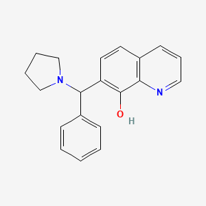 molecular formula C20H20N2O B1651171 7-(Phenyl(pyrrolidin-1-yl)methyl)quinolin-8-ol CAS No. 1239723-28-4