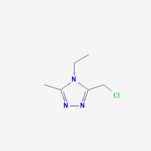 molecular formula C6H10ClN3 B1651176 3-(chloromethyl)-4-ethyl-5-methyl-4H-1,2,4-triazole CAS No. 1240526-48-0