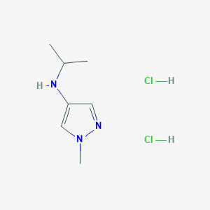 molecular formula C7H14ClN3 B1651179 1-methyl-N-(propan-2-yl)-1H-pyrazol-4-amine dihydrochloride CAS No. 1240527-30-3