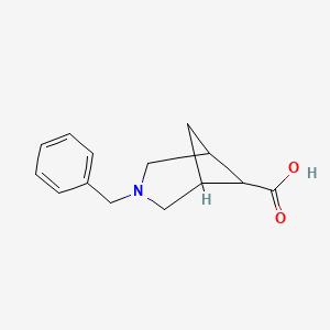 molecular formula C14H17NO2 B1651181 3-Benzyl-3-azabicyclo[3.1.1]heptane-6-carboxylic acid CAS No. 1240562-07-5