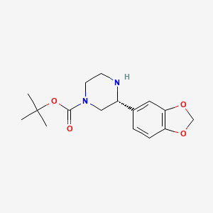 molecular formula C16H22N2O4 B1651187 Tert-butyl 3-(benzo[D][1,3]dioxol-5-YL)piperazine-1-carboxylate CAS No. 1241677-34-8