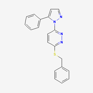 3-(benzylthio)-6-(5-phenyl-1H-pyrazol-1-yl)pyridazine