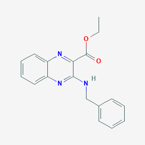 molecular formula C18H17N3O2 B1651208 Ethyl 3-(benzylamino)-2-quinoxalinecarboxylate CAS No. 1242984-08-2