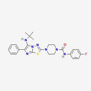 4-[(1-{[4-(5-Ethyl-1,2,4-oxadiazol-3-yl)-2-thienyl]sulfonyl}piperidin-4-yl)carbonyl]morpholine