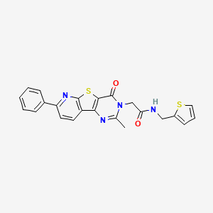 N-(4-chlorophenyl)-4-(2-{[(5-methyl-2-furyl)methyl]amino}-2-oxoethyl)-3-oxopiperazine-1-carboxamide