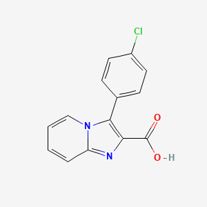 molecular formula C14H9ClN2O2 B1651223 3-(4-Chlorophenyl)imidazo[1,2-a]pyridine-2-carboxylic acid CAS No. 1244949-49-2