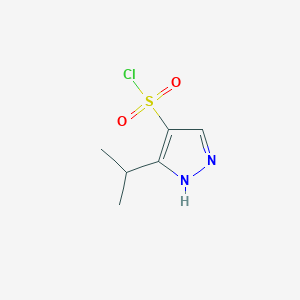 molecular formula C6H9ClN2O2S B1651237 5-propan-2-yl-1H-pyrazole-4-sulfonyl chloride CAS No. 1247810-30-5