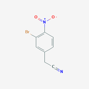 molecular formula C8H5BrN2O2 B1651239 2-(3-Bromo-4-nitrophenyl)acetonitrile CAS No. 124840-60-4