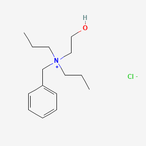 molecular formula C15H26ClNO B1651240 N-Benzyl-N-(2-hydroxyethyl)-N-propylpropan-1-aminium chloride CAS No. 124847-02-5