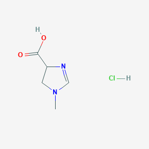 molecular formula C5H9ClN2O2 B1651246 1-甲基-4,5-二氢-1H-咪唑-4-羧酸盐酸盐 CAS No. 124999-50-4