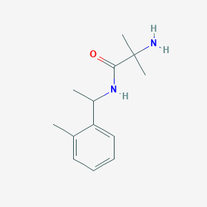 molecular formula C13H20N2O B1651251 2-amino-2-methyl-N-[1-(2-methylphenyl)ethyl]propanamide CAS No. 1250983-18-6