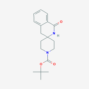 molecular formula C18H24N2O3 B1651254 tert-Butyl 1-oxo-2,4-dihydro-1h-spiro[isoquinoline-3,4'-piperidine]-1'-carboxylate CAS No. 1251021-44-9