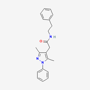 1H-Pyrazole-4-acetamide, 3,5-dimethyl-1-phenyl-N-(2-phenylethyl)-