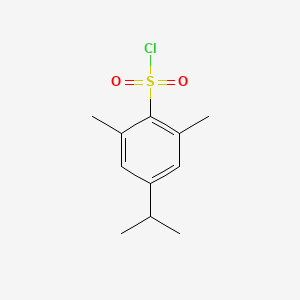 molecular formula C11H15ClO2S B1651262 2,6-Dimethyl-4-(propan-2-yl)benzene-1-sulfonyl chloride CAS No. 125131-61-5