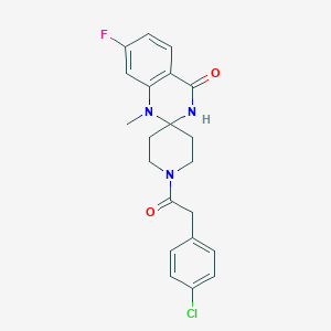 1-[(4-chlorophenyl)acetyl]-7'-fluoro-1'-methyl-1'{H}-spiro[piperidine-4,2'-quinazolin]-4'(3'{H})-one