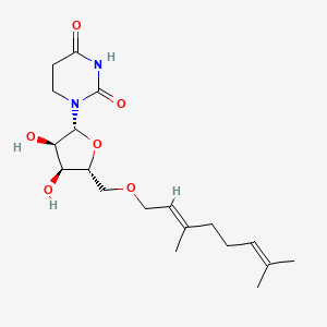 molecular formula C19H30N2O6 B1651265 Uridine, 5'-O-[(2E)-3,7-dimethyl-2,6-octadien-1-yl]-5,6-dihydro- CAS No. 1251752-58-5