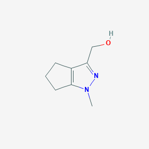 molecular formula C8H12N2O B1651266 (1-甲基-5,6-二氢-4H-环戊[c]吡唑-3-基)甲醇 CAS No. 1251760-96-9