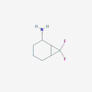 molecular formula C7H11F2N B1651270 7,7-Difluorobicyclo[4.1.0]heptan-2-amine CAS No. 1251923-77-9