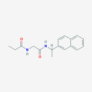 N-({[1-(naphthalen-2-yl)ethyl]carbamoyl}methyl)propanamide