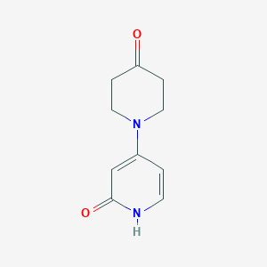 molecular formula C10H12N2O2 B1651288 4-(4-oxopiperidin-1-yl)-1H-pyridin-2-one CAS No. 1253415-36-9