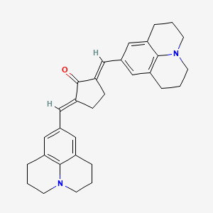 (2E,5E)-2,5-Bis(1-azatricyclo[7.3.1.05,13]trideca-5,7,9(13)-trien-7-ylmethylidene)cyclopentan-1-one