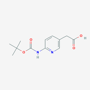 (6-Tert-butoxycarbonylaminopyridin-3-yl) acetic acid
