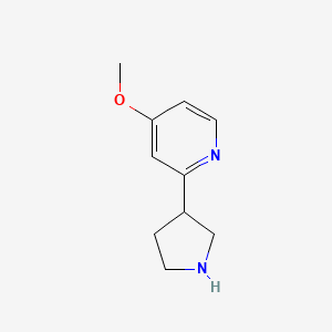 4-Methoxy-2-pyrrolidin-3-ylpyridine