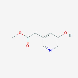 molecular formula C8H9NO3 B1651307 3-Pyridineacetic acid, 5-hydroxy-, methyl ester CAS No. 1256825-45-2