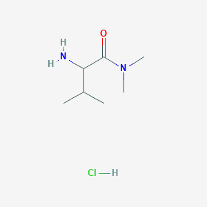 molecular formula C7H17ClN2O B1651314 2-Amino-N,N,3-trimethylbutanamide hydrochloride CAS No. 1257848-66-0
