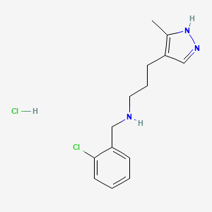 [(2-chlorophenyl)methyl][3-(5-methyl-1H-pyrazol-4-yl)propyl]amine hydrochloride