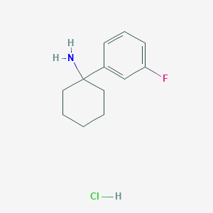 molecular formula C12H17ClFN B1651320 1-(3-Fluorophenyl)cyclohexylamine hydrochloride CAS No. 125802-18-8