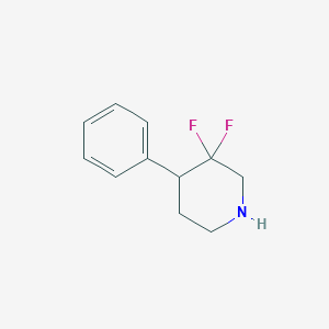 molecular formula C11H13F2N B1651321 3,3-Difluoro-4-phenylpiperidine CAS No. 1258638-40-2