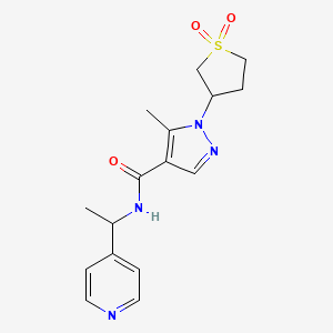 1-(1,1-dioxo-1lambda6-thiolan-3-yl)-5-methyl-N-[1-(pyridin-4-yl)ethyl]-1H-pyrazole-4-carboxamide