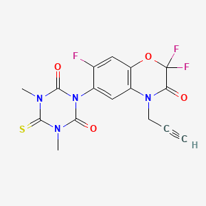 molecular formula C16H11F3N4O4S B1651332 Trifludimoxazin CAS No. 1258836-72-4