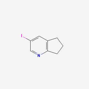 molecular formula C8H8IN B1651334 3-碘-6,7-二氢-5H-环戊[b]吡啶 CAS No. 1259223-96-5