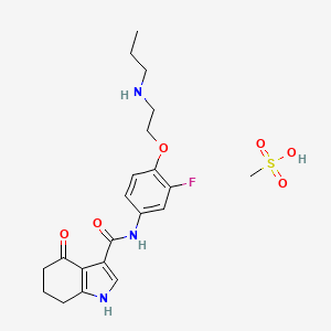 molecular formula C21H28FN3O6S B1651335 CP 615003 mesylate CAS No. 1259477-42-3