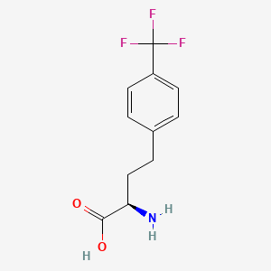molecular formula C11H12F3NO2 B1651339 (R)-2-Amino-4-(4-trifluoromethyl-phenyl)-butyric acid CAS No. 1260614-74-1