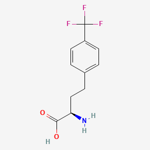 molecular formula C11H12F3NO2 B1651339 (R)-2-Amino-4-(4-trifluoromethylphenyl)butanoic acid CAS No. 1260614-74-1