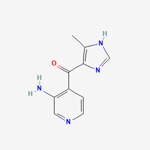 molecular formula C10H10N4O B1651343 (3-aminopyridin-4-yl)-(5-methyl-1H-imidazol-4-yl)methanone CAS No. 1260654-96-3