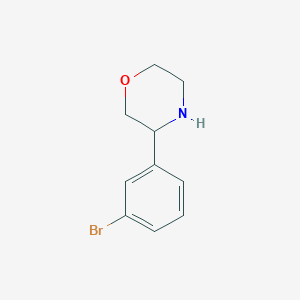 molecular formula C10H12BrNO B1651349 3-(3-Bromophenyl)morpholine CAS No. 1260665-00-6